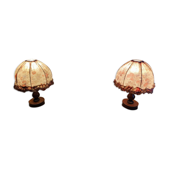 Pair of bedside lamps