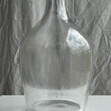 Very large glass decanter with spinning top H36