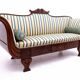 Biedermeier sofa, northern europe, circa 1860. after renovation
