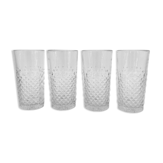 4 verres Hollywood regency Libbey vintage