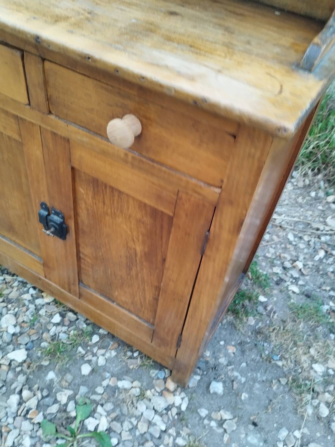 Petit buffet meuble de cuisine d'appoint ancien vintage