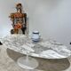 Oval Tulip Marble Table by Saarinen for Knoll - 244 cm