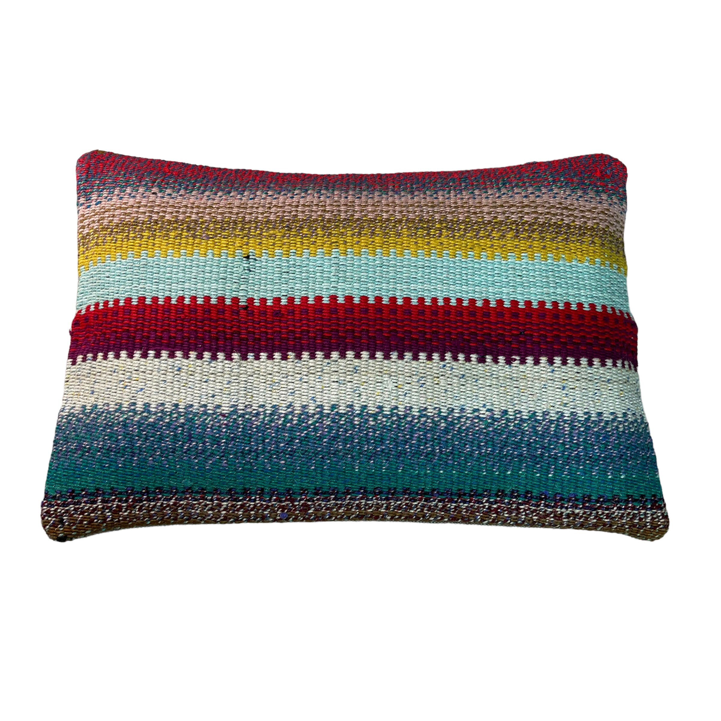 Vintage turkish kilim cushion cover 30x50cm