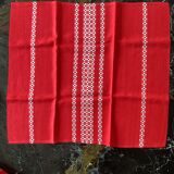 Set of six napkins in cotton / linen vintage dimension: height -52cm- width -48cm-