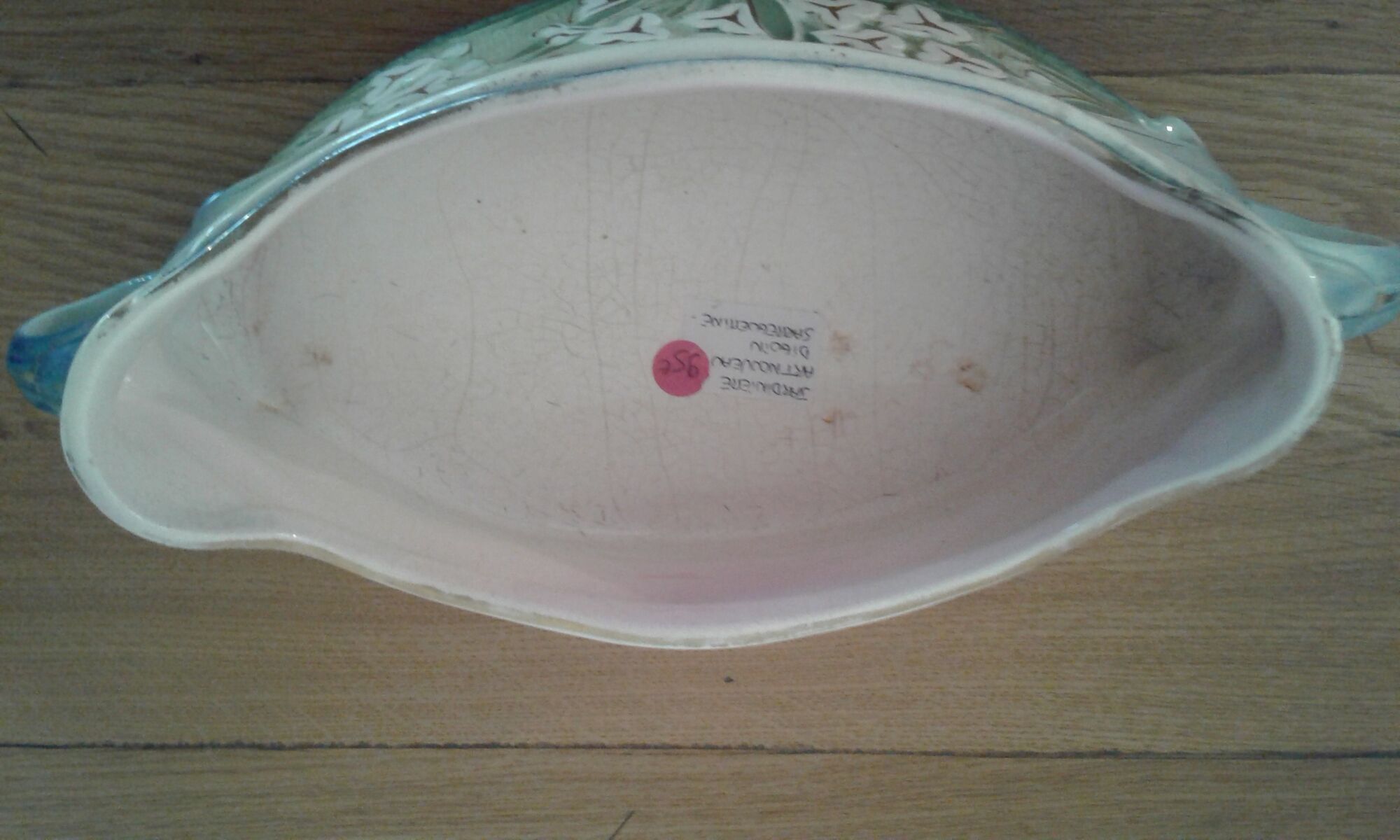 Porcelain gardener, Art Nouveau 1920 floral decorations
