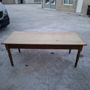 Table de métier ancienne, 2 tiroirs, piètements Louis Philippe