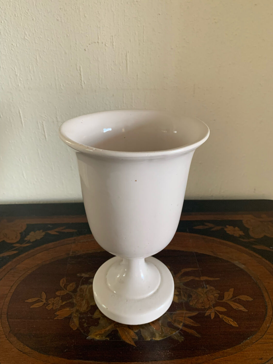 White ceramic vase