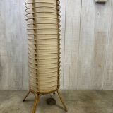 Vintage rattan floor lamp