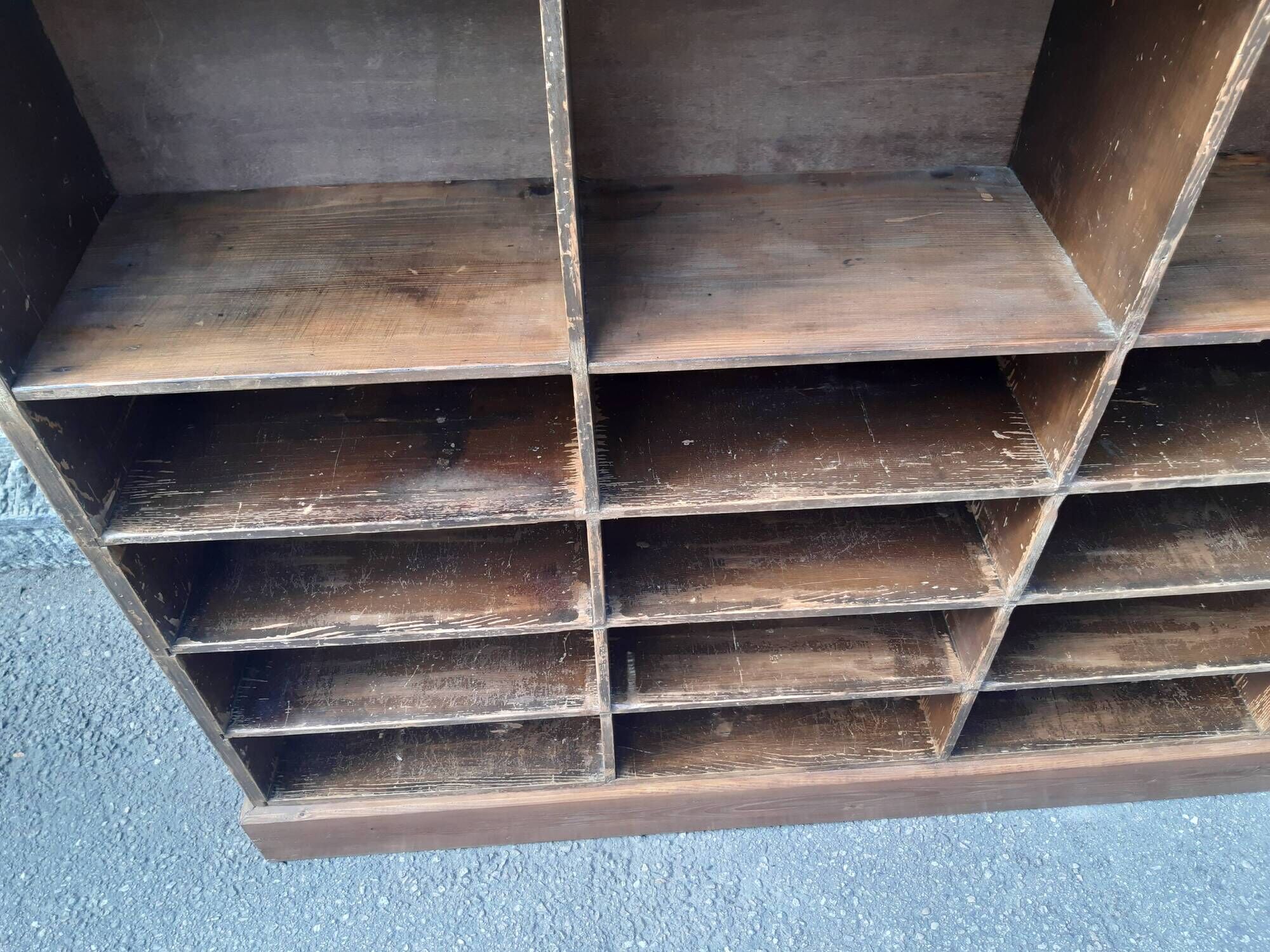 Old furniture trade locker of an old grocery store