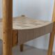 Set de 6 chaises empilables en hêtre et jute