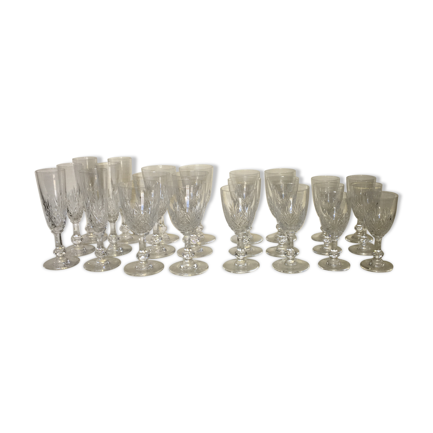 Saint Louis crystal glasses service