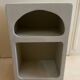 Mykonos Bali style bedside or niche side table in polished concrete