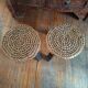 Pair of Audoux Minet stools. 1950.