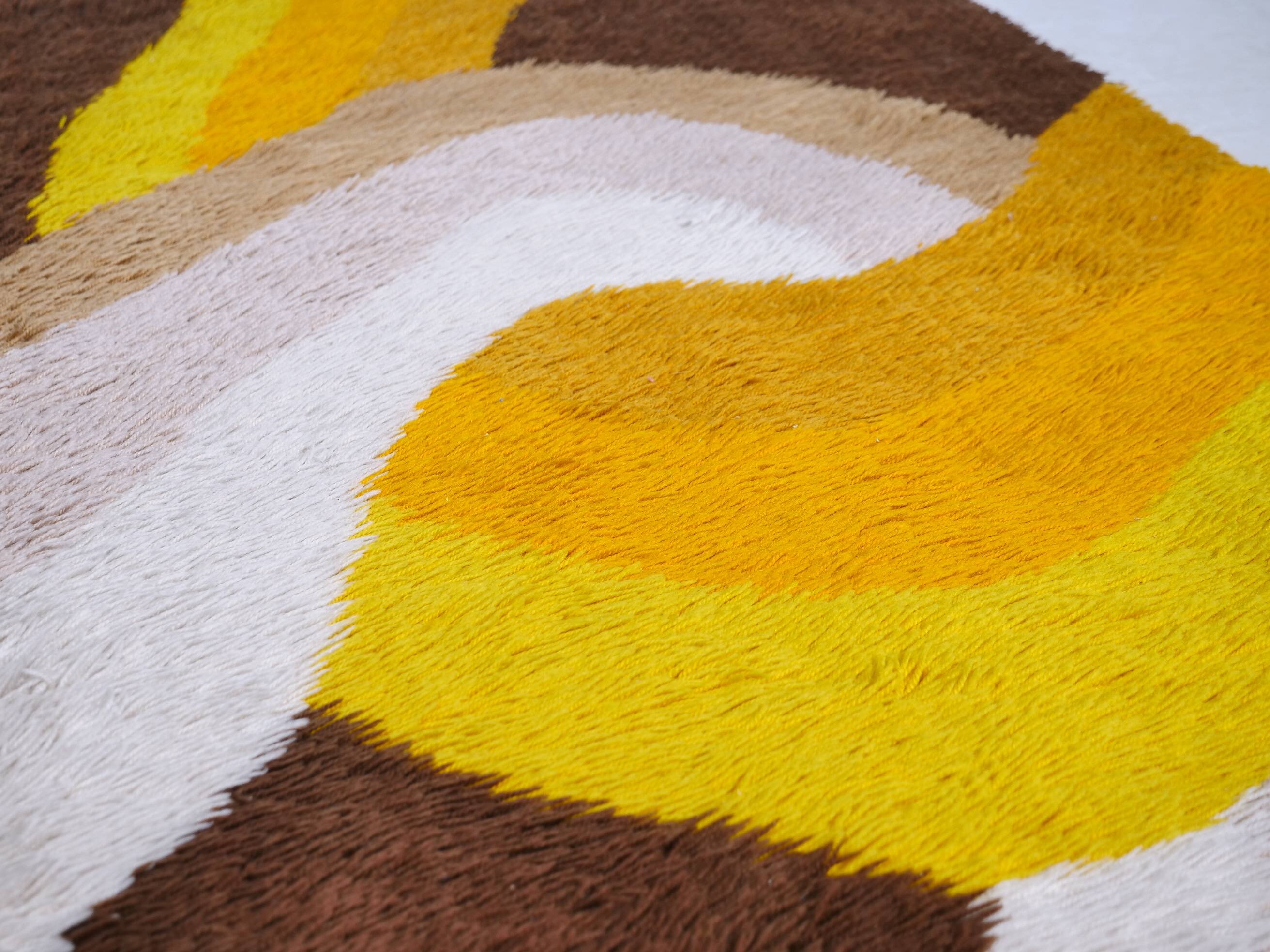 Mid-Century Vintage Space Age Wool Rug by Desso, 1970s