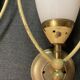Appliques italiennes en verre opalin