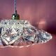 Vintage glass lampshade pendant light - tableware collection -