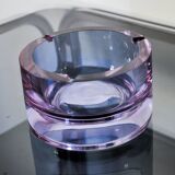 XL Sommerso pink ashtray by Seguso, Murano glass, Italy, 1970