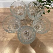 Set of 5 wine glasses