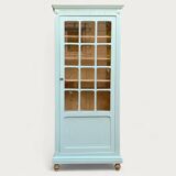 Antique celadon glass Parisian wardrobe H162