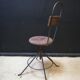 Industrial swivel chair wood and metal