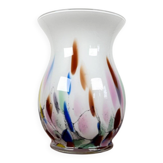 Postmodern glass vase by Hans Jürgen Richartz for the Richartz art collection, 1980s.