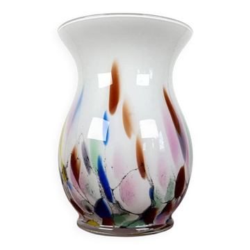 Postmodern glass vase by Hans Jürgen Richartz for the Richartz art collection, 1980s.