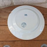Ancienne assiette E. Bourgeois Faiences Porcelaines Cristaux