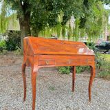 Louis xv period marquetry sloping desk, 18th century stamped criaerd