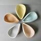 5 ceramic cups from the 50s, pastel tone