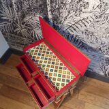 Vintage console table with 4 drawers