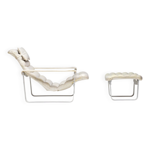 Fauteuil et ottoman,