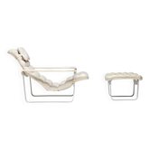 Ilmari Lappalainen "Pulkka" Lounge Chair and Ottoman, Finland, 1966