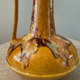 Vintage jug vase in glazed ceramic