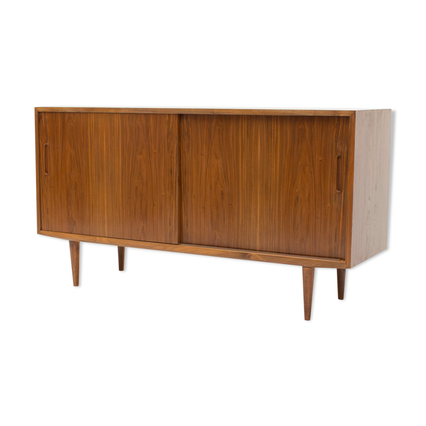 1960s Danish Walnut Sideboard/Record Cabinet by Poul Hundevad