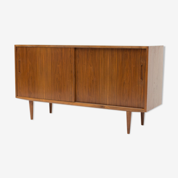 1960s Danish Walnut Sideboard/Record Cabinet by Poul Hundevad