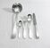SFAM - Cutlery set 49 pieces Art Deco Silver Metal