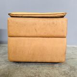 Bogo sofa in leather and suede, by Carlo Bartoli for Rossi di Albizzate