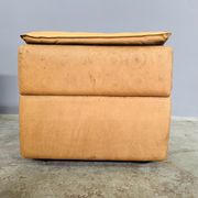 Bogo sofa in leather and suede, by Carlo Bartoli for Rossi di Albizzate