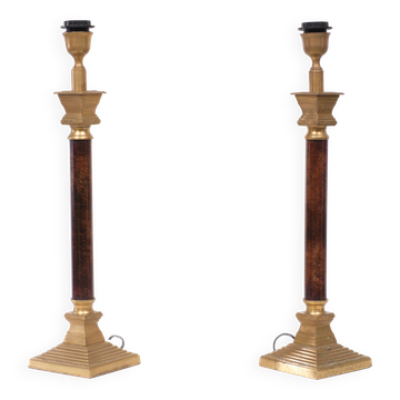 Set lampes de table 1970s de knudt belgique