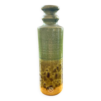 Green and yellow soliflore vase