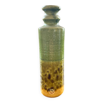 Vase soliflore vert et jaune