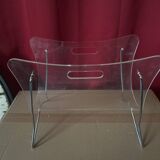 Vintage plexiglass magazine holder