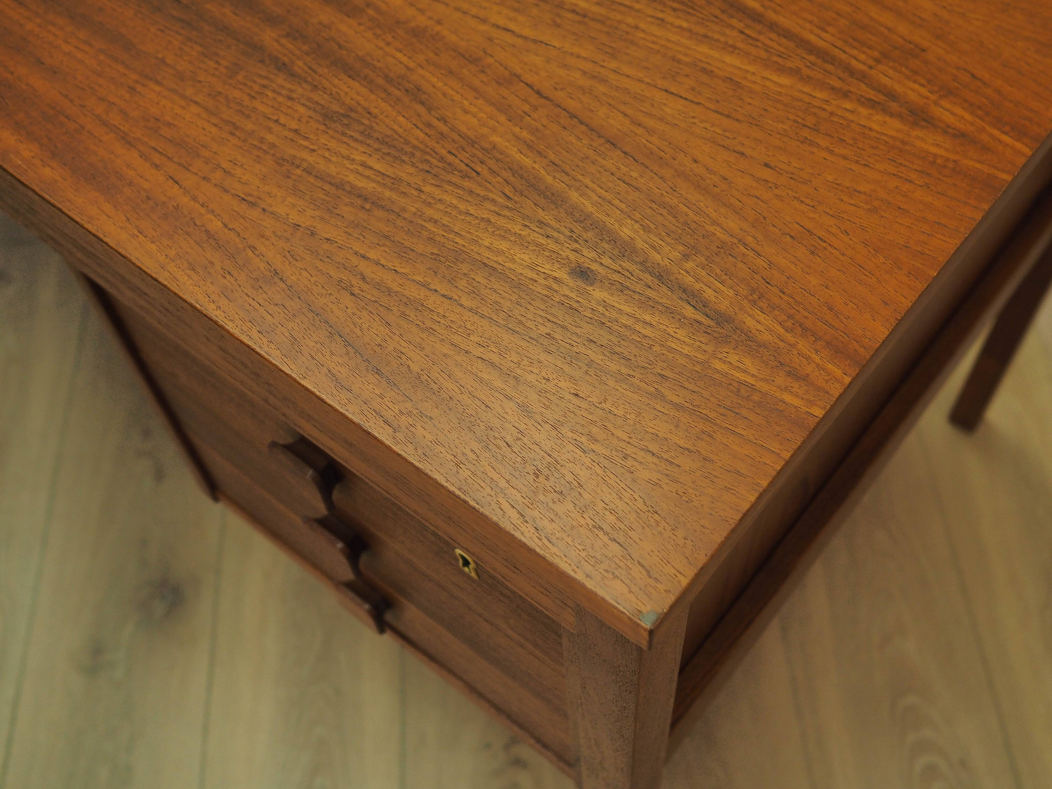 Teak desk with drawers, Denmark, 1960s