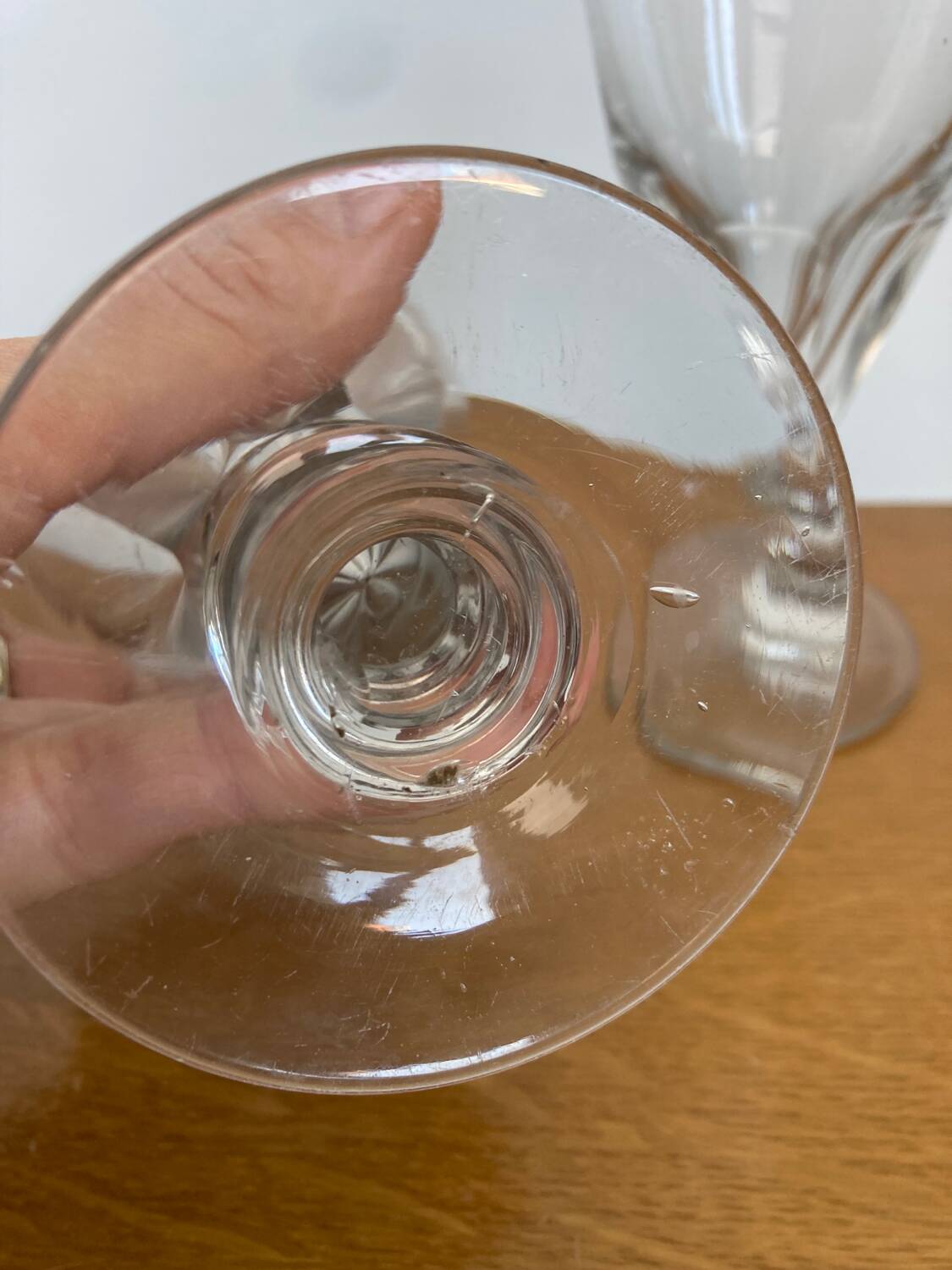 Pair of late 19th century absinthe glasses