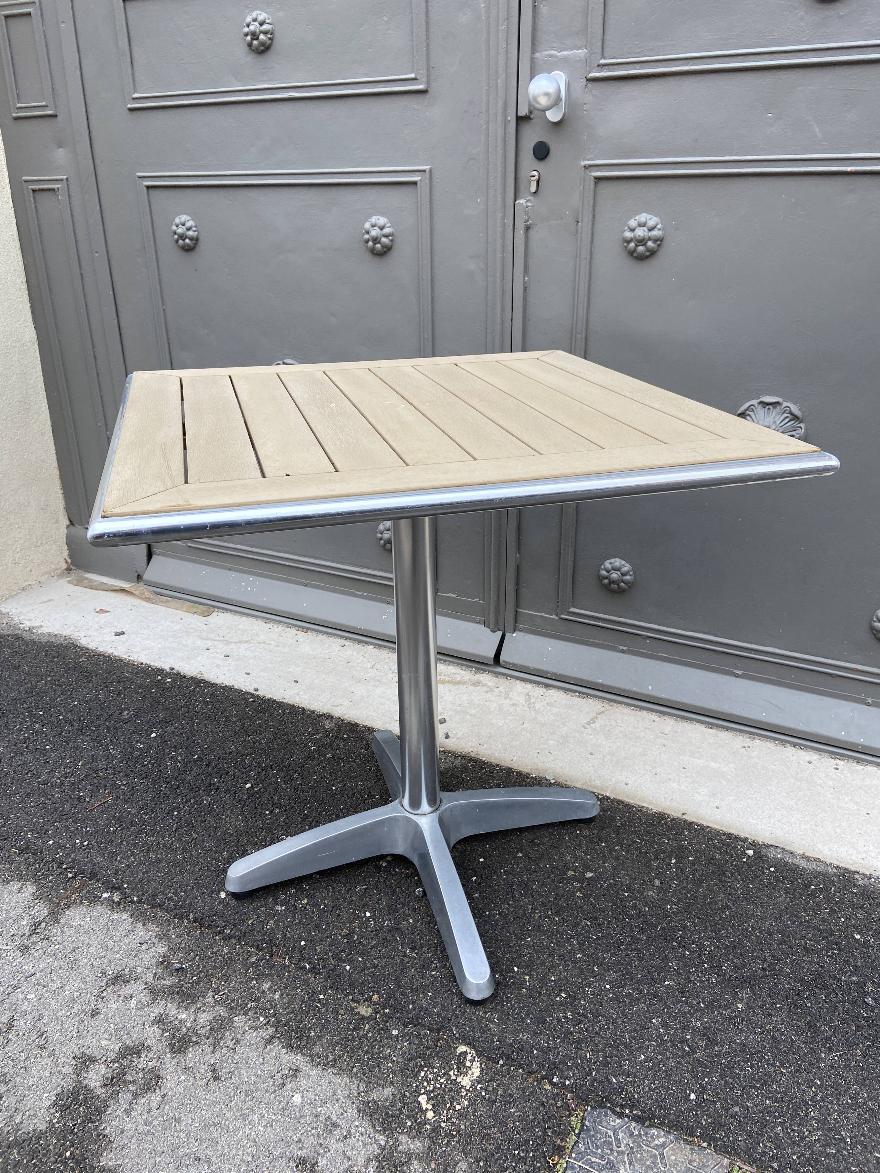 Guéridon table de terrasse bistrot vintage