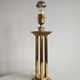 Hollywood Regency table lamp in gilded brass in the style of Willy Rizzo from the 1960s.