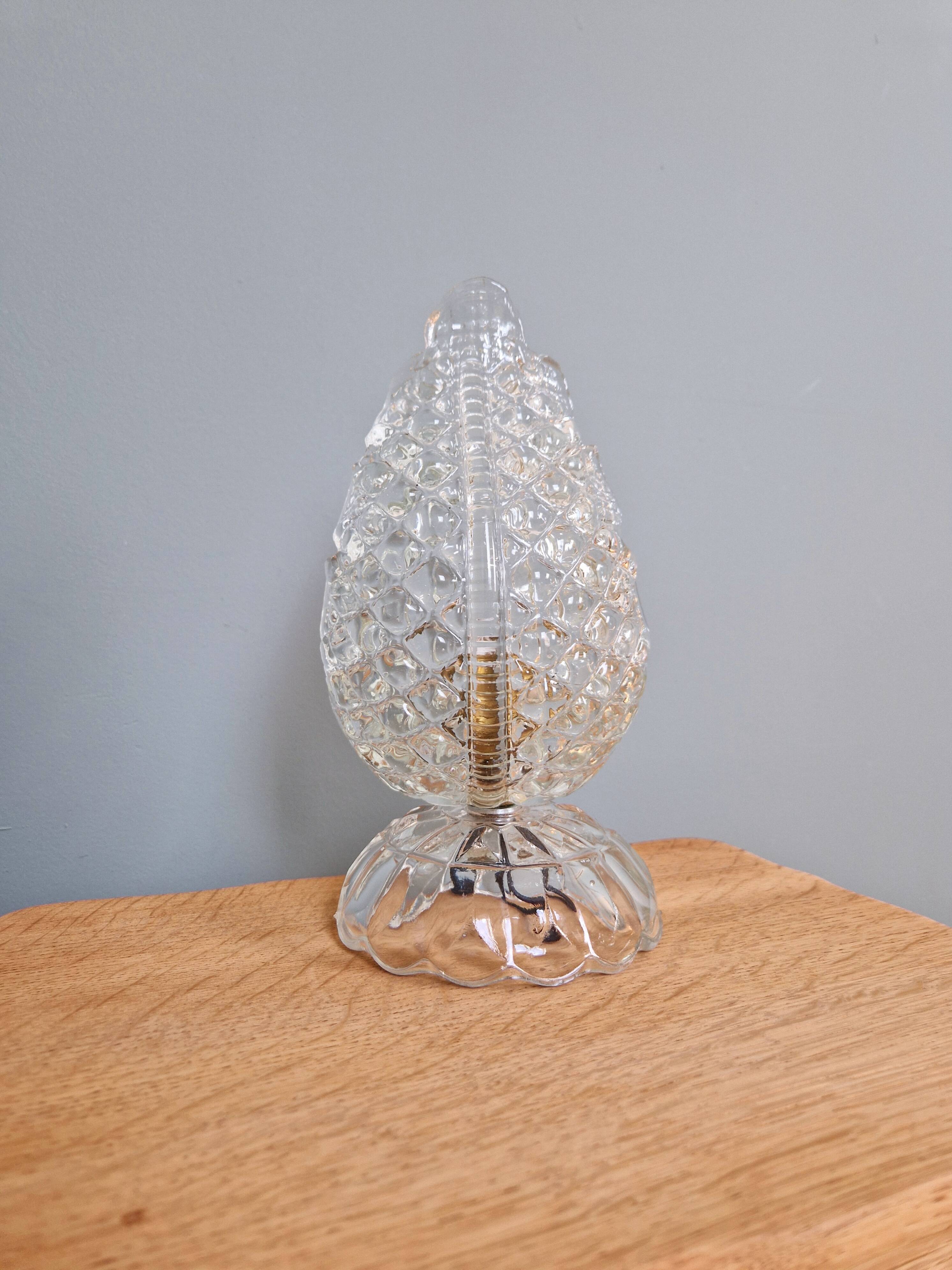 Murano glass table lamp, Barovier & Toso, 1950s