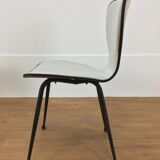 Pair of skai and metal chairs 1950