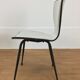 Paire de chaises années 50 skaï et métal