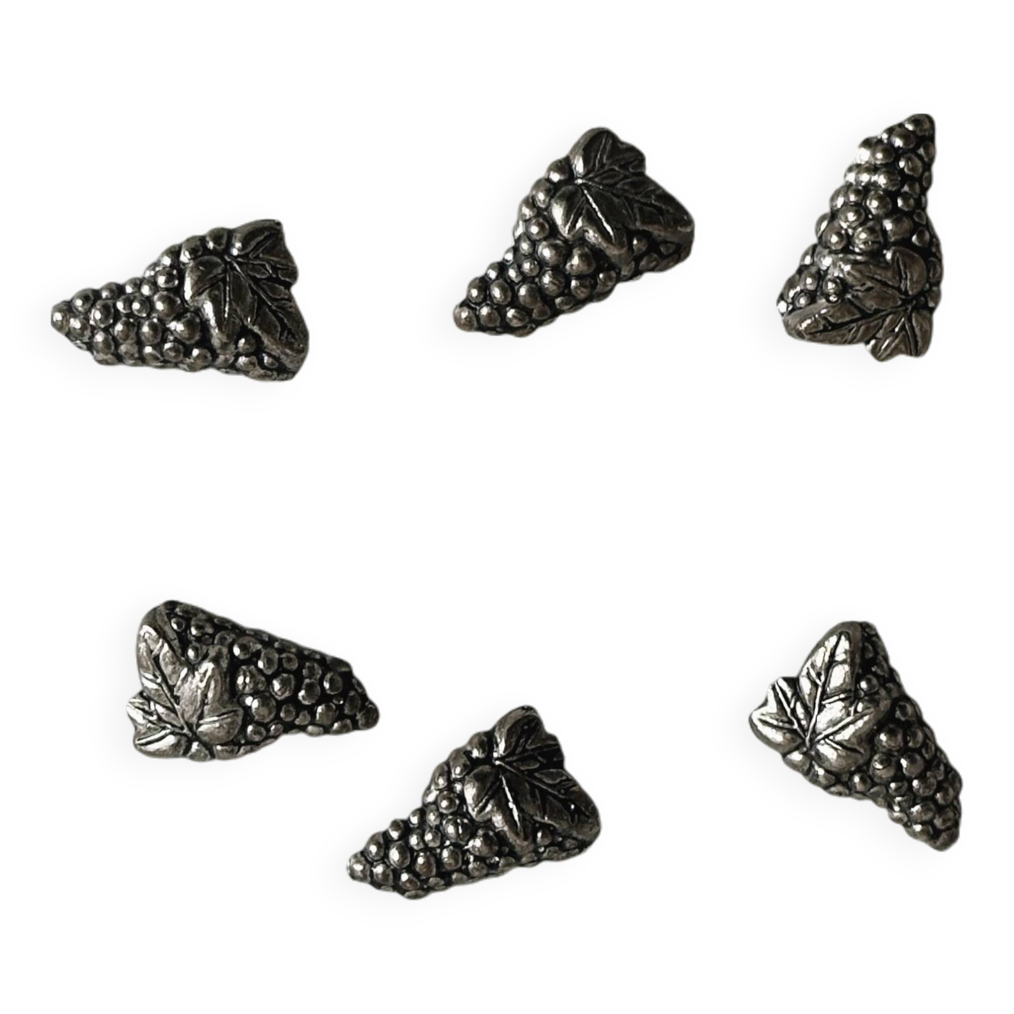 Silver metal grape knife holder